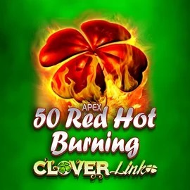 50 Red Hot Burning Clover Links logo by Novomatic Guru Casino