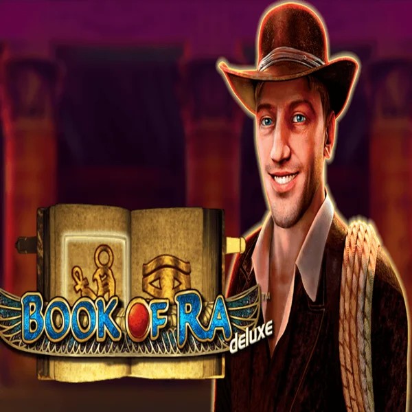 Book of Ra Deluxe slot visual from Novomatic available on guru-casino.com