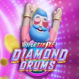 Hyper Strike Diamond Drums online game logo by Gameburger Studios on guru-casino.com