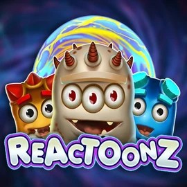 Reactoonz slot logo by Play’n GO at Guru Casino