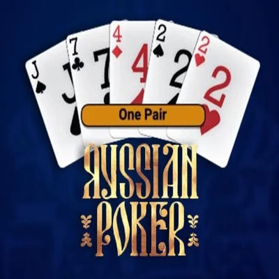 Russian Poker slot logo by OneTouch Games at Guru Casino