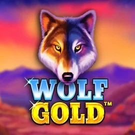 Wolf Gold slot logo by Pragmatic Play at Guru Casino